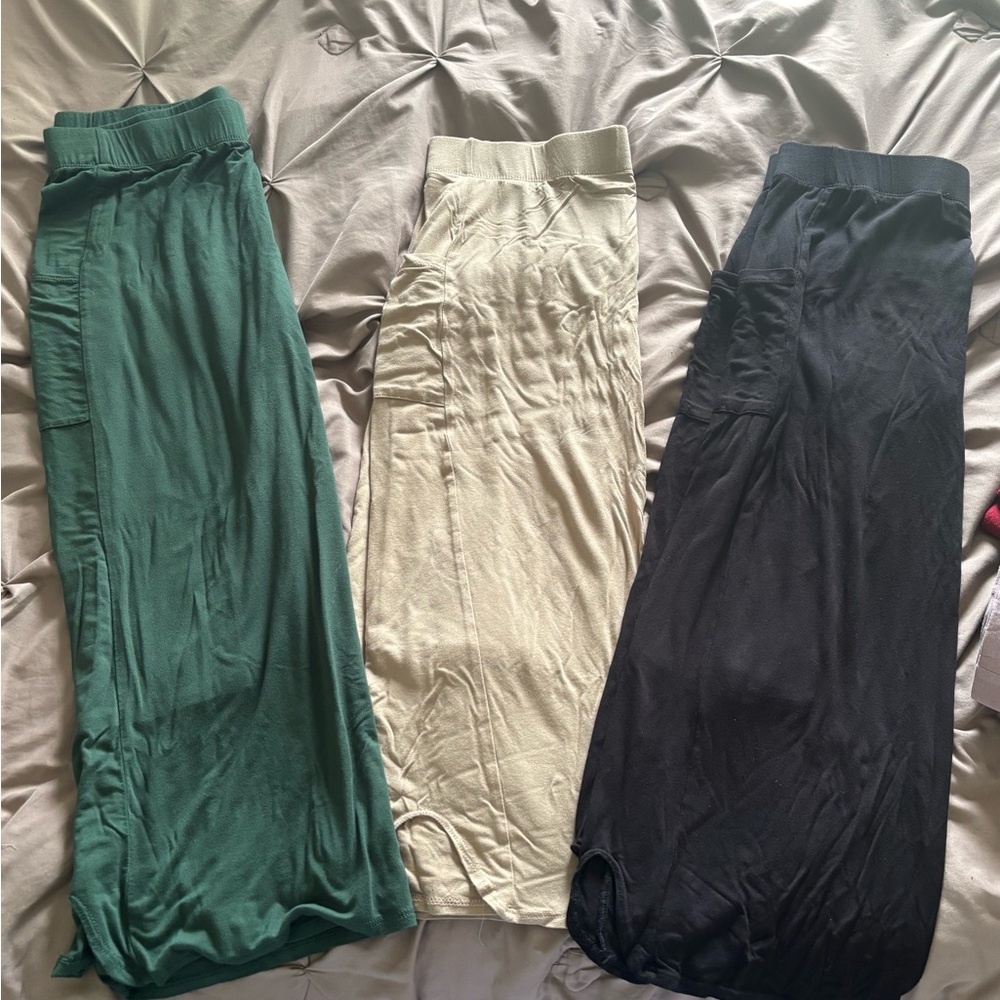 BUNDLE of 3 KampKloz TSHIRT Material 31” skirts with POCKETS